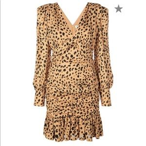 Nicolas leopard print silk dress size SNWT